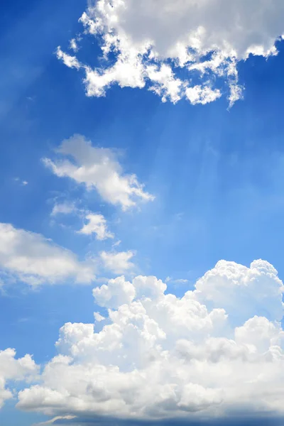 Блакитне Небо Білі Хмари Окінаві Стокове Фото