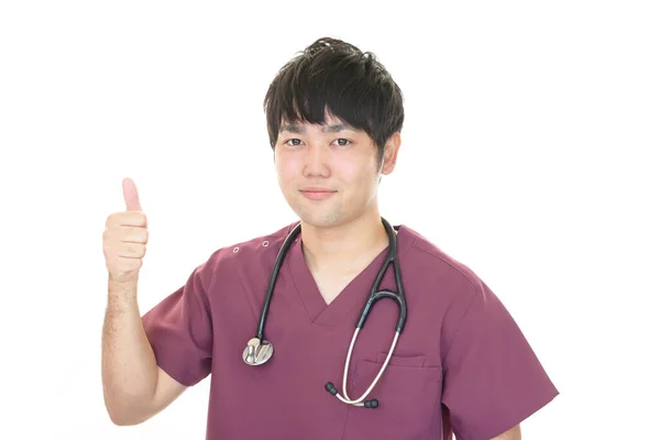 Sorrindo Asiático Médico — Fotografia de Stock