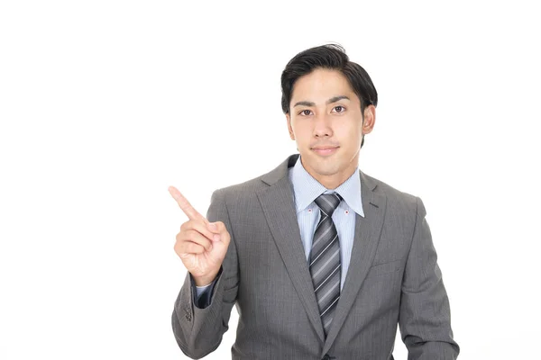 Businessman Pointing His Finger — Stock Photo, Image