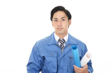 Asyalı bir işçinin portresi