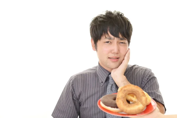 Portrait Asian Man Toothache — Stock Photo, Image