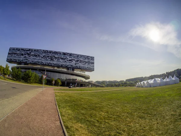 Skolkovo Moskva Rusko Září 2018 Budova Moskevské Školy Managementu Skolkovo — Stock fotografie