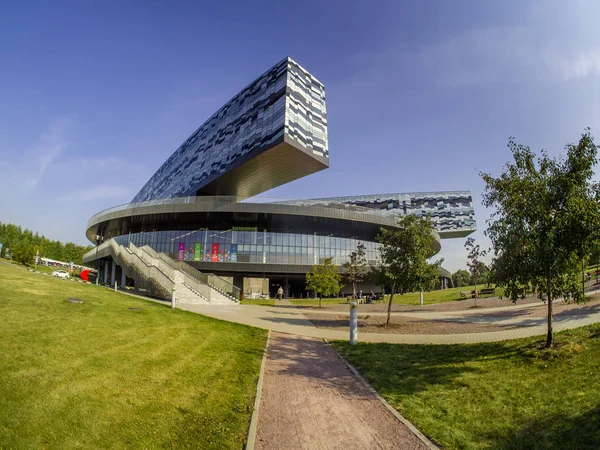 Skolkovo Moscow Rusia Septiembre 2018 Edificio Escuela Administración Moscú Skolkovo —  Fotos de Stock