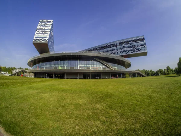 Skolkovo Moscow Rússia Setembro 2018 Construção Escola Gestão Moscou Skolkovo — Fotografia de Stock