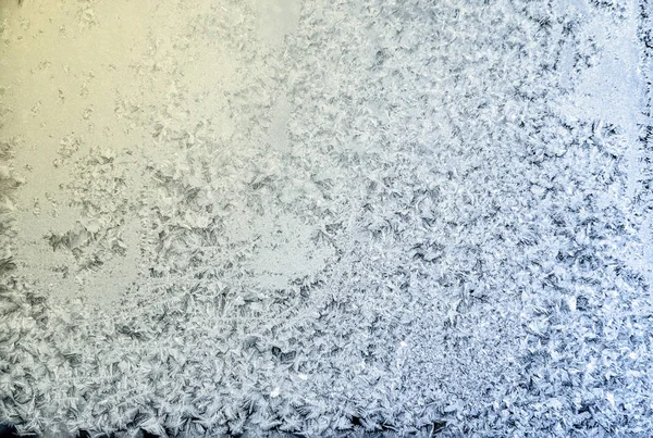 Winter Frostwork Window Glass Useful Texture Background — Stock Photo, Image