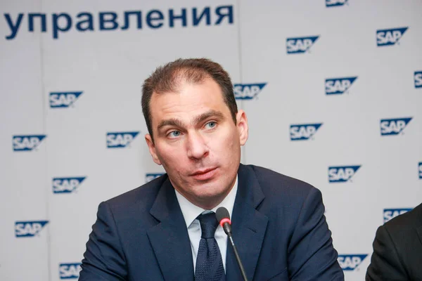 Moskau Russland Mai 2011 Sap Russland Ceo Vladislav Martynov Referieren — Stockfoto