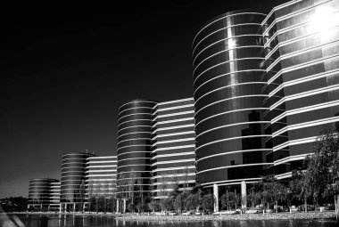 Redwood city, ca, Amerika Birleşik Devletleri - Eylül 24, 2008: oracle genel merkezi bulunan redwood city, ca, ABD üzerinde Eylül 24, 2008. Oracle çokuluslu bir donanım ve yazılım teknolojisi corporation mı