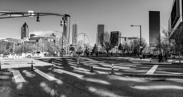 Atlanta Eua Março 2014 Vista Para Centro Cidade Para Parque — Fotografia de Stock