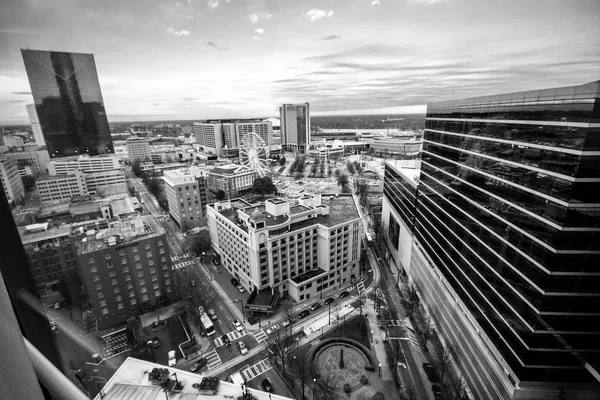 Atlanta Usa März 2014 Luftaufnahme Zum Cnn Center Philips Arena — Stockfoto