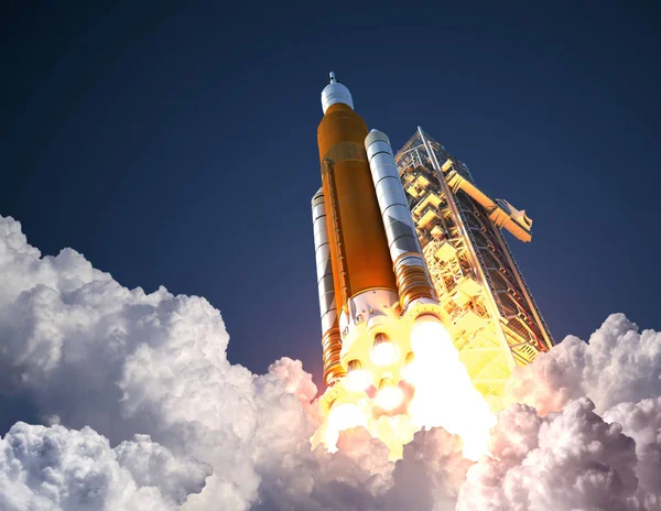 Space Launch System startuje — Zdjęcie stockowe