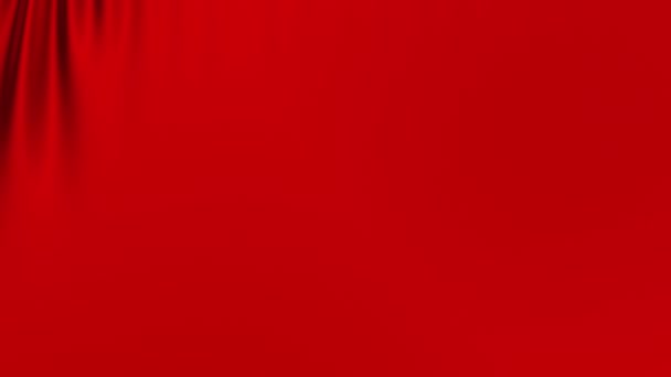 Red Curtain Opening Green Screen Animation Ultra High Definition 3840X2160 — Stock Video