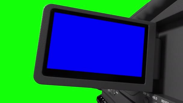 Létání Objektivu Videokamery Obrazovku Užitečná Jako Přechod Videu Objektiv Displej — Stock video