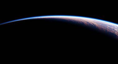 Dünya gezegenindeki uzaydan manzara. Nasa Görüntüleri Kullanılmaz.