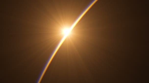Καταπληκτικό Ηλιοβασίλεμα Πάνω Από Θέα Του Πλανήτη Από Διάστημα Εξαιρετικά — Αρχείο Βίντεο