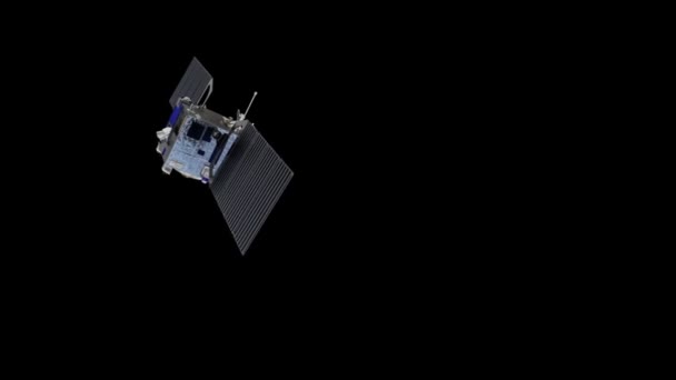 Satellite Spatial Avec Alpha Matte Animation Vous Pouvez Utiliser Importe — Video
