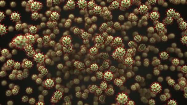 Koronavirüslerin patlaması — Stok video