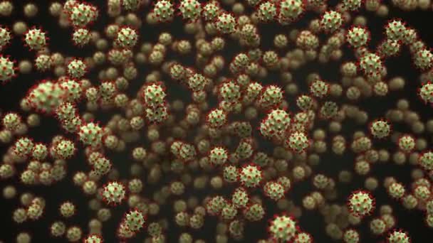 Esplosione di coronavirus — Video Stock