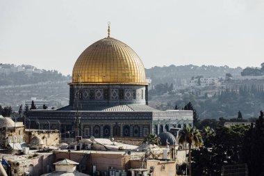 Jerusalem batı duvarı görünümü, Mescid-i Aksa ve Kudüs Arkeoloji Parkı İsrail, Ortadoğu