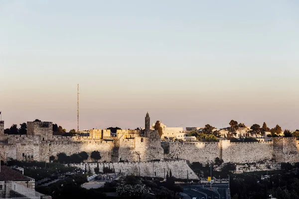 Jerusalem western wall view, Al-Aqsa Mosque and Jerusalem Archaeological Park Israel, Middle East