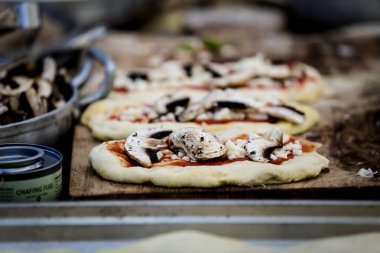 Hazırlanan ve sunulan gurme vegan gıda çeşitli.