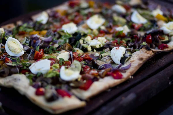 Hazırlanan ve sunulan gurme vegan gıda çeşitli.