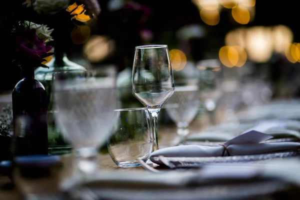 Mesa Lujo Para Bodas Eventos Sociales — Foto de Stock