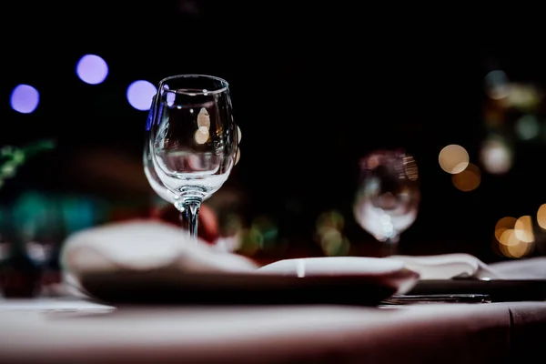 Hermosa Decoración Para Día San Valentín Cena Romántica Preparación Diseño — Foto de Stock