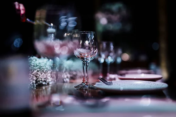 Ajustes de cena y fiesta . — Foto de Stock