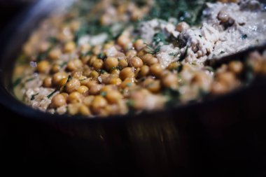 Taze Gurme Yemek Hazırlama. Lüks Mutfak yemekleri. İnce ingr