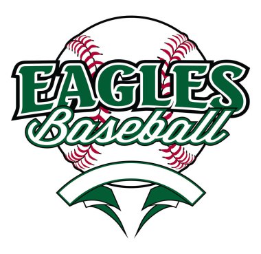 Eagle Baseball tasarım Banner ve Ball Ile bir softball grafik içeren bir takım tasarım şablonu, metin ve kendi bilgi için boşluk ile boş bir afiş taşarak. Takımlar veya okullar için reklam ve promosyon için harika.