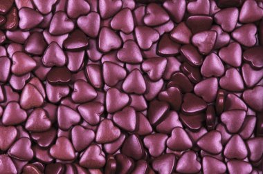 Küçük kalp şeklinde şeker arka plan 