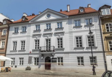 Varşova, Polonya Marie Curie nerede doğdu ve yaşadığı evde. Uzun pozlama fotoğraf