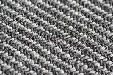 Gri kumaş Makro çekim