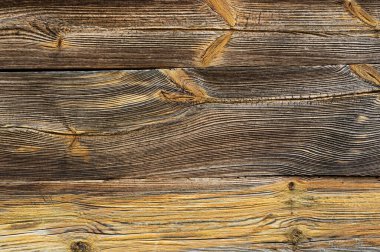 Eski, kaba, ahşap, kahverengi duvar dokusu