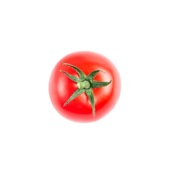 Groenten patroon van rode tomaten op witte achtergrond. geïsoleerd — Stockfoto