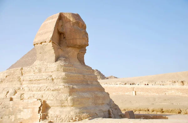 Antike Sphinx Von Giza Nahe Kairo Ägypten — Stockfoto