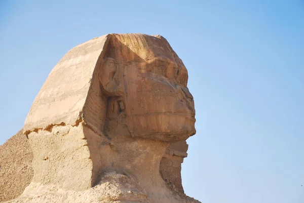 Ancien Sphinx Gizeh Près Caire Egypte — Photo