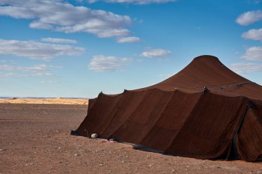 Sahra Çölü, Merzouga, Afrika'da Berber çadır