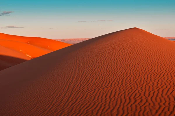 Піщані дюни пустелі Сахара (Мерзуґа, Марокко). — стокове фото