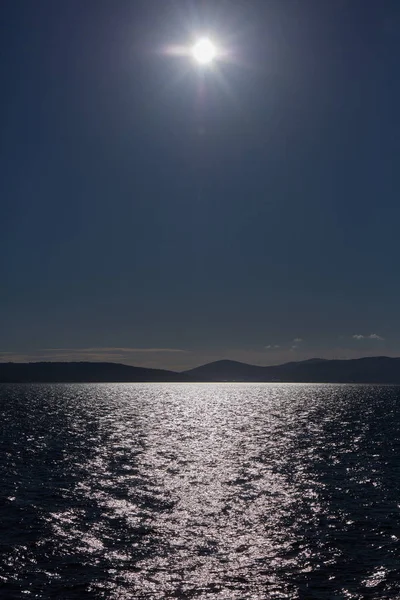 Solar reflexes in the Mediterranean — Stock Photo, Image