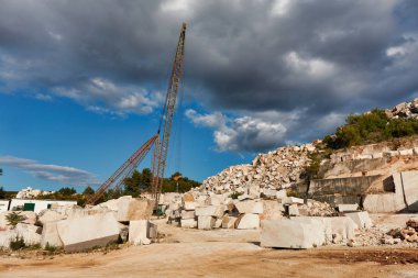 Yerel taş ocağı beyaz kumtaşı