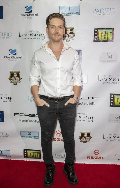 Luke Charles Stafford arrives at the film premiere of 