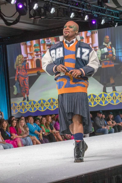 Michael James Scott performs at 11th Annual Her Universe Fashion Show, Presented by Universal, during Comic Con International Seaport Ballroom of the Manchester Grand Hyatt Hotel on July 24, 2025.