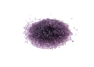 Renkli şeker Tepesi. Menekşe şeker. Beyaz izole.