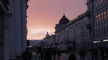 Prag 'ın gece manzarası