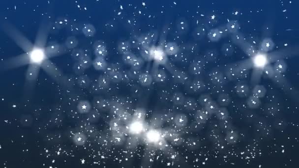 メリー クリスマスと新年の背景 雪と雪と霜 — ストック動画