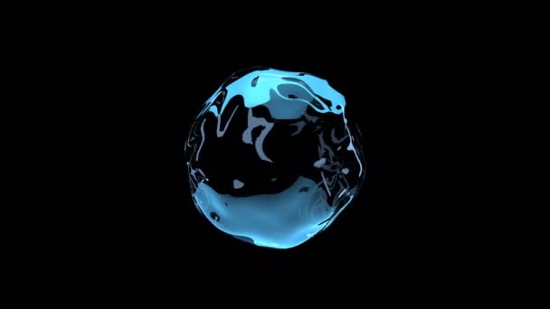 Vielfalt Von Wasser Und Flüssigen Formen Darstellung — Stockvideo