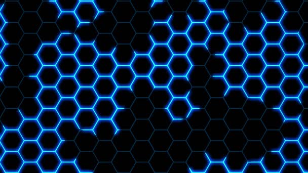 Hexagonal Honeycomb Texture Movement Uhd Background Backdrop Texture — Stock Video