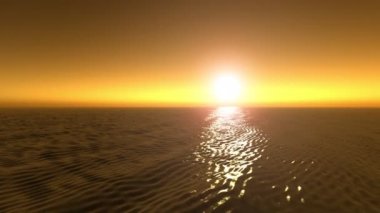 Maldivler tropik güzel gün batımı, timelapse