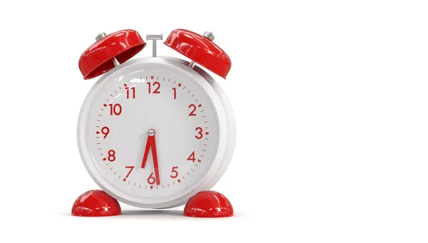 Rendering Alarm Clock White Background Time Wake Stock Picture